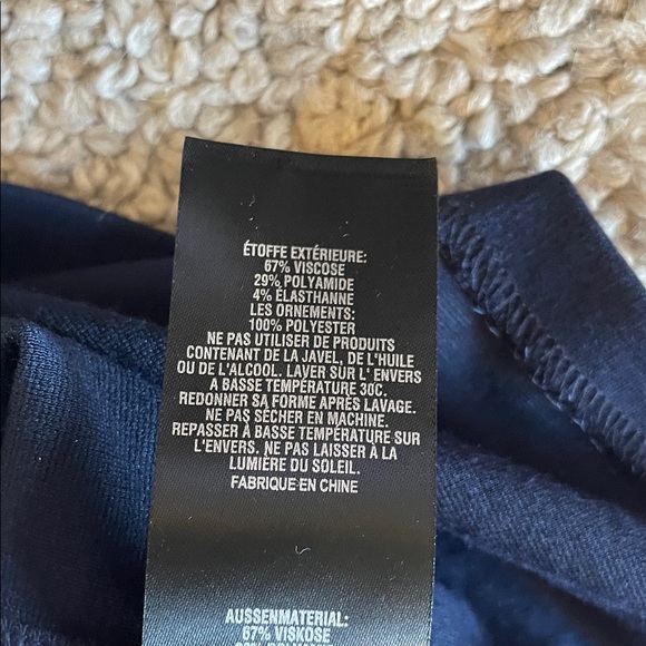 Ted Baker London UK 3 (US6-8) Navy Mini Dress Jeweled collar holiday party dress - Picture 9 of 12